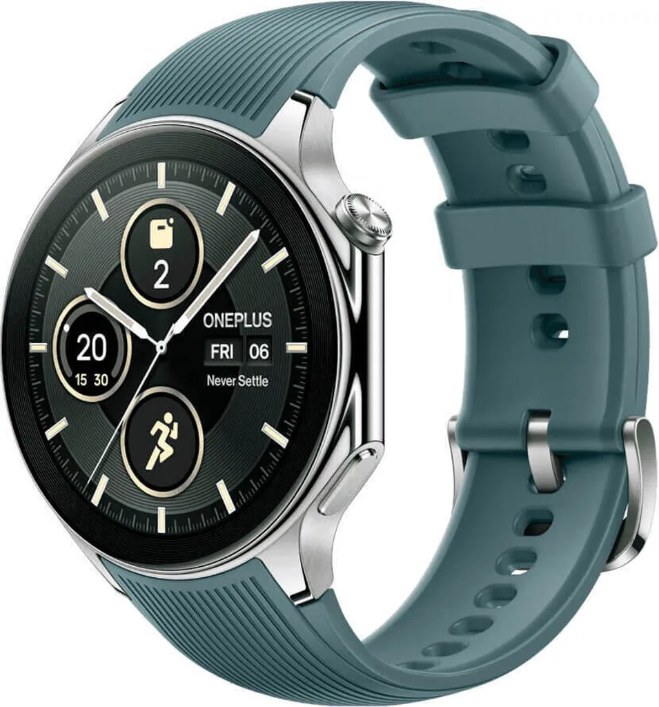 OnePlus Watch 2 Montre Intelligente en Acier Radiant avec Double Chipset