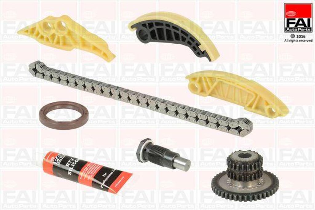 FAI AutoParts TCK179 Steuerkettensatz OE 06H109158H kompatibel mit Fabia, Scenic, Passat CC, 911, Astra H, Sebring, Sprinter, Punto, Clio, Starlet,...
