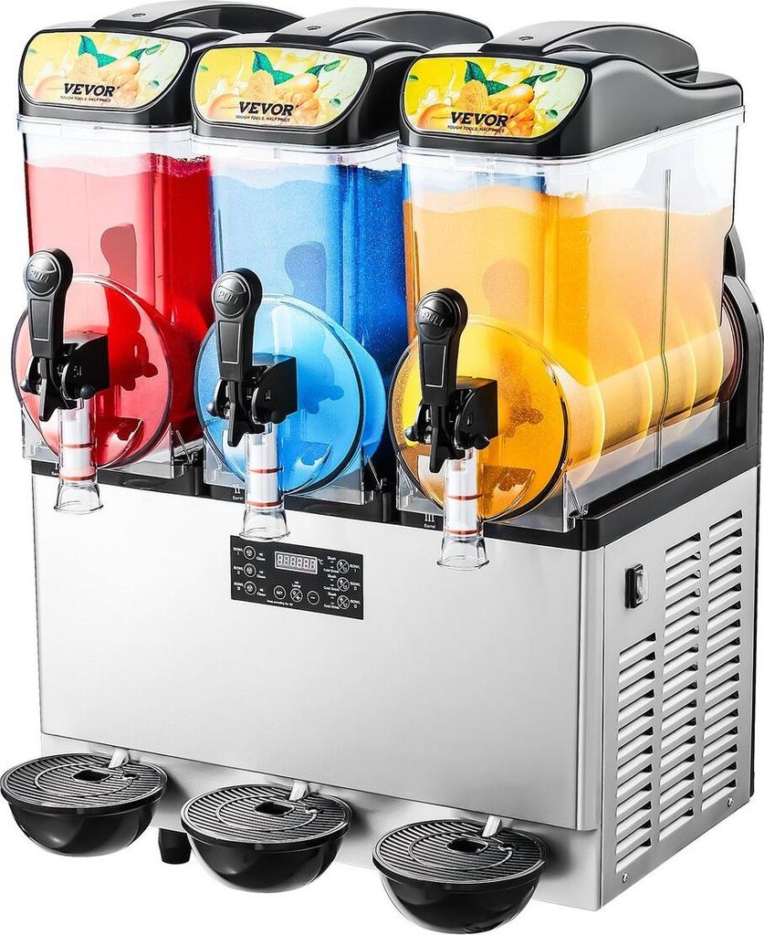 Kommerzielle Slushy-Maschine 15 l x 3 Tanks Margarita Smoothie Frozen Drink Maker