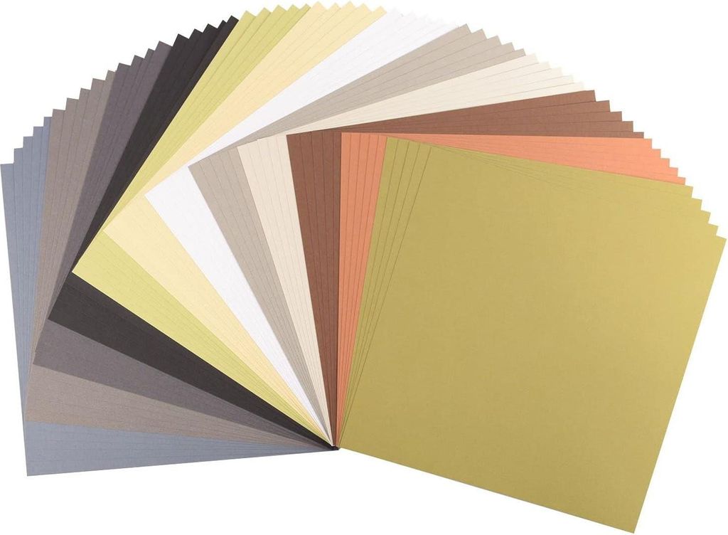 Gekleurd Karton Glatt 305x305cm 12x5 Erdtöne - Florence hinzugefügt