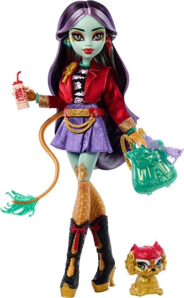 Monster High Lalka Jinafire Long + zwierzątko Zdjęcie produktu 