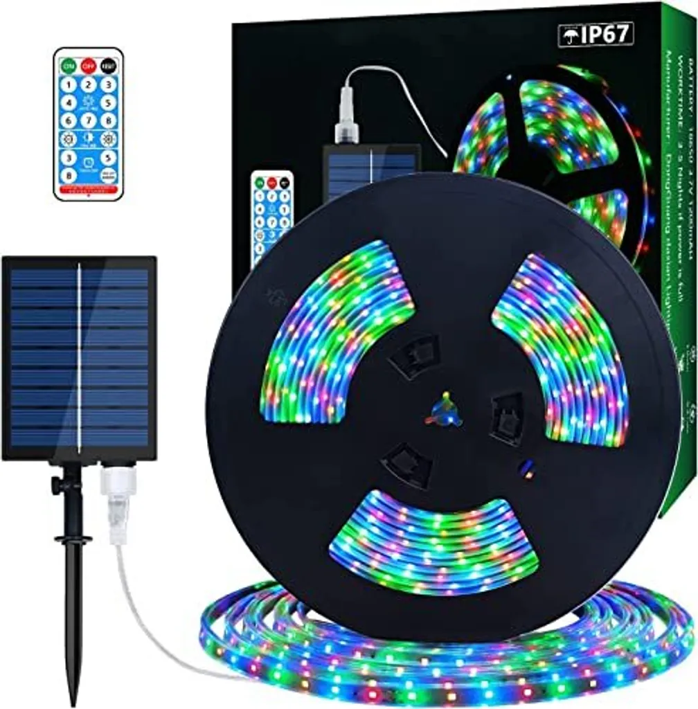 Illuminazione Solare Esterni 10m: Striscia LED RGB 5050 IP67 Professionale