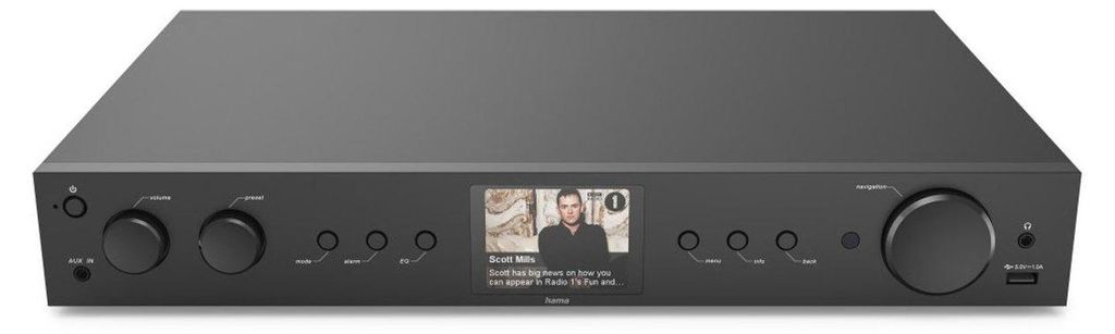 Hama DIT2105 HiFi-Tuner DAB+/Internetradio Bluetooth RX/TX Produktbild 