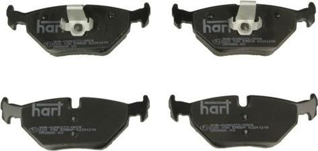 HART 220 138 Bremsbelagsatz, Scheibenbremse OE 34216761281 kompatibel mit 5er E39