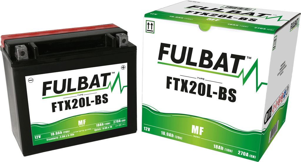Batteria FULBAT FUL MF - FTX20L-BS / YTX20L-BS (a secco, Immagine del prodotto 
