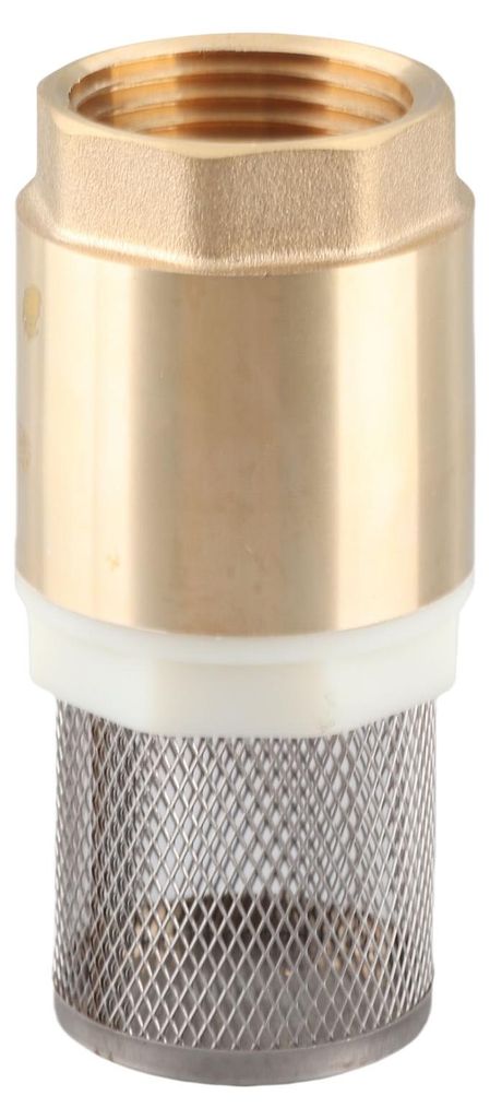 Rückschlagventil aus Messing, G1, einseitig, gute Abdichtung, 90 mm Länge, mit Filterzubehör für Wasser, Öl
