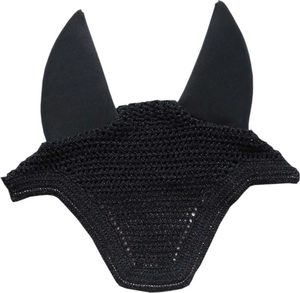 Kentucky Horsewear Fly Cap Wellington Sparkling Full Fly Hood Nero Full
