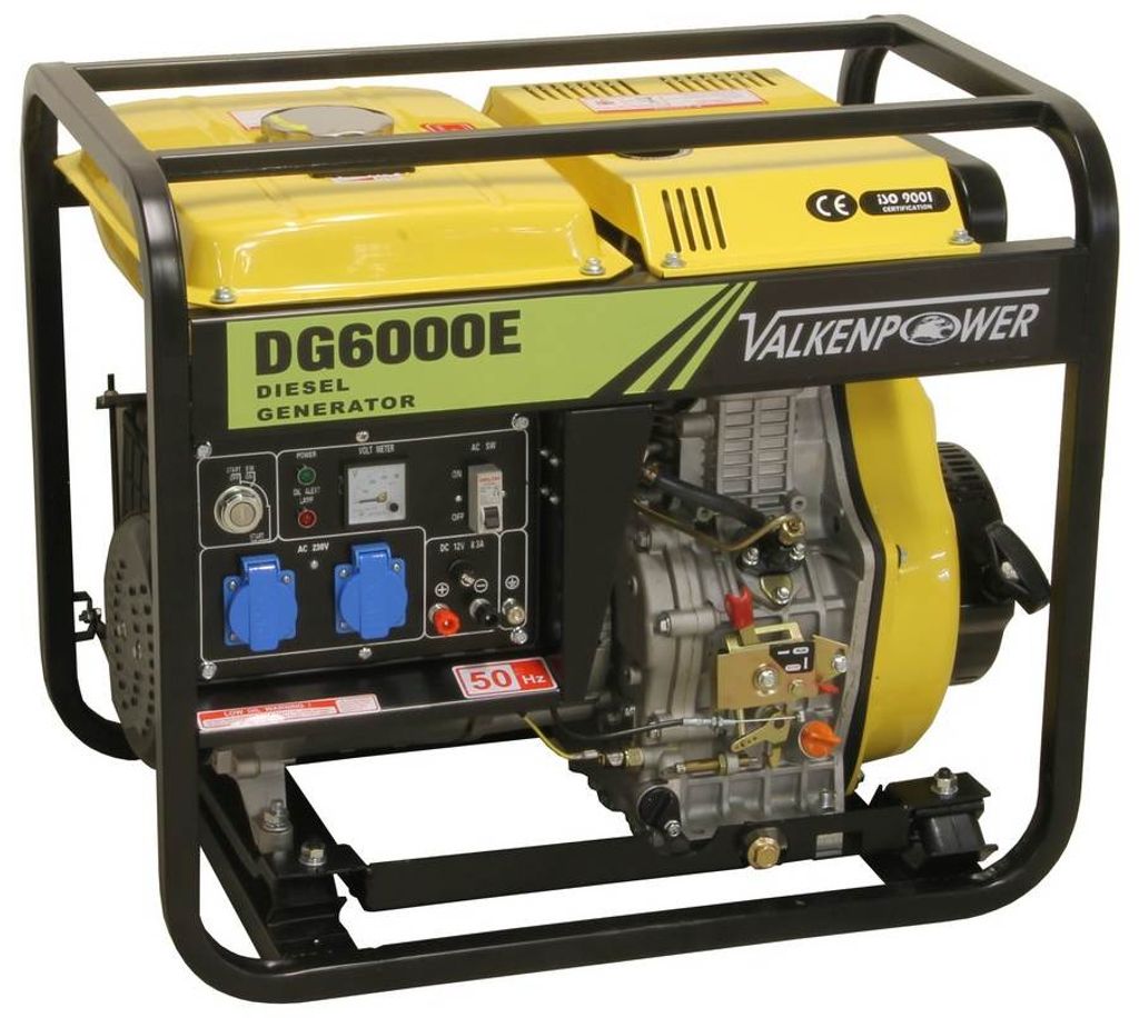 Generator offen 6kVA 230V 5kW Diesel Stromgenerator Stromerzeugung Notstrom