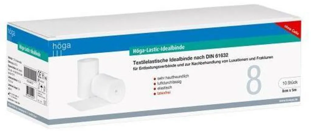 Bande adhésive pour strapping sportif Höga-Lastic 8cm 10 pièces