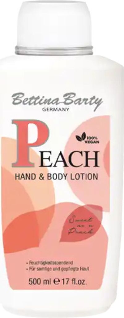 Bettina Barty Peach Hand & Body Lotion 500ml