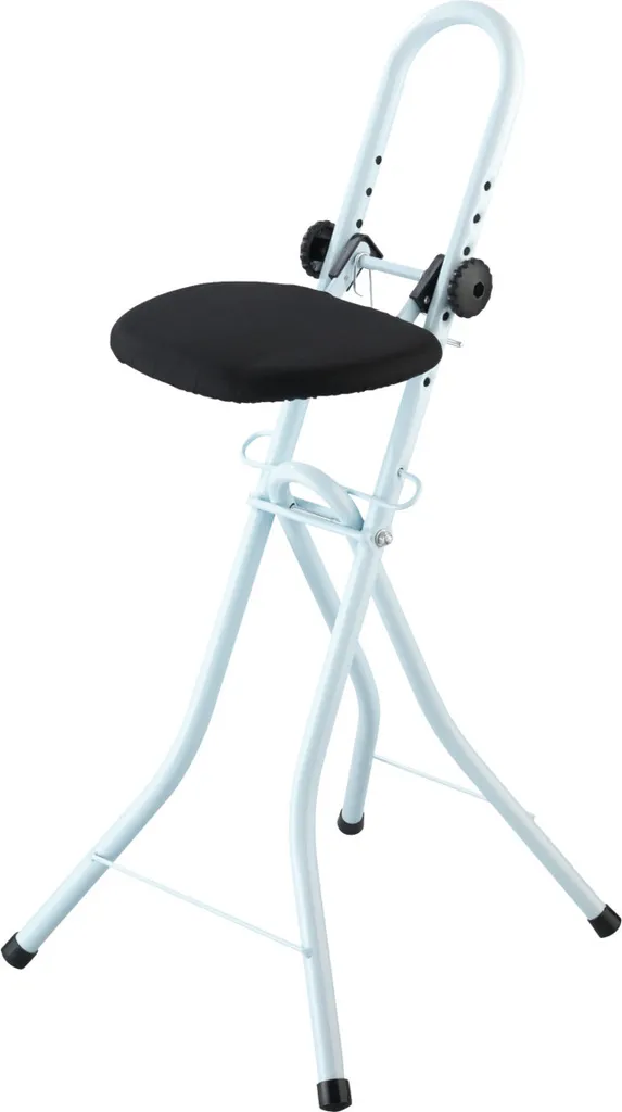 Chaise assis-debout pliable pour repassage - Tabouret ergonomique réglable