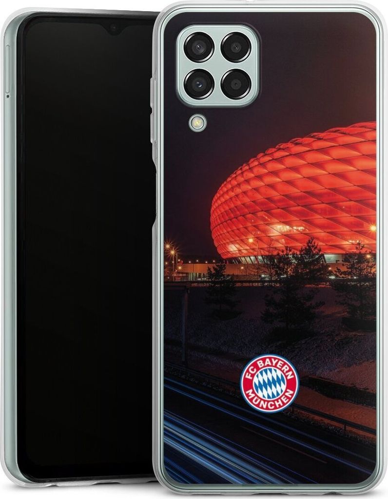 DeinDesign Handyhülle für Samsung Galaxy M33 5G Silikon Hülle Case Smartphone Schutzhülle FC Bayern München FCB Stadion