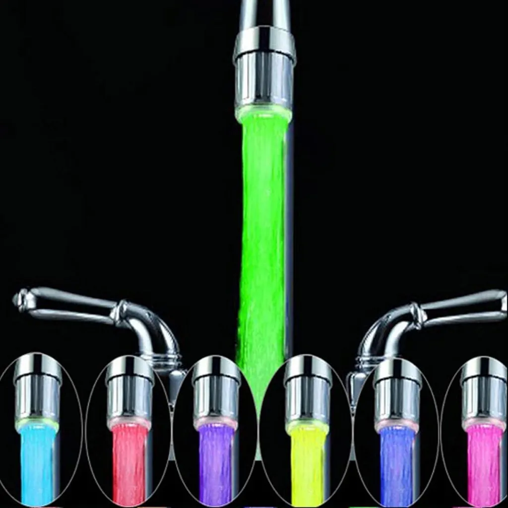 Robinet de bain LED intelligent changeant de couleur par température