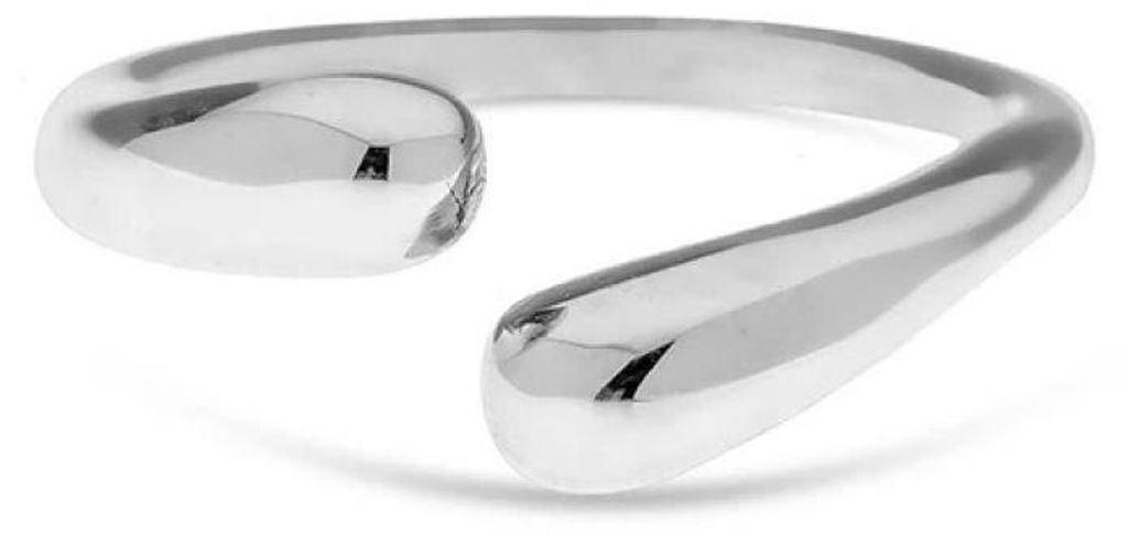 Eleganter offener Stahlring LJ2388M - Schaltung: 50 mm