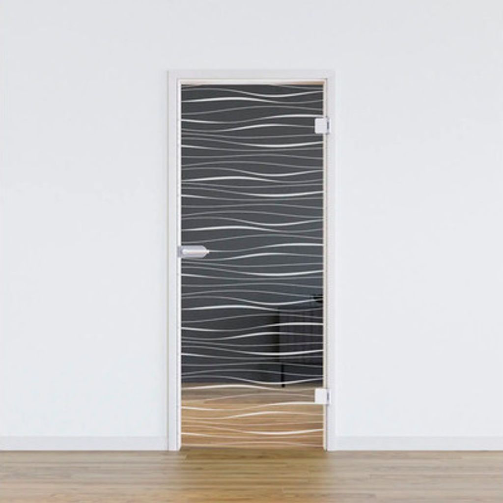 Pertura Glastür Glera Tidal 01 709 x 1972 x 8 mm Rechts für Beschlag Studio Office