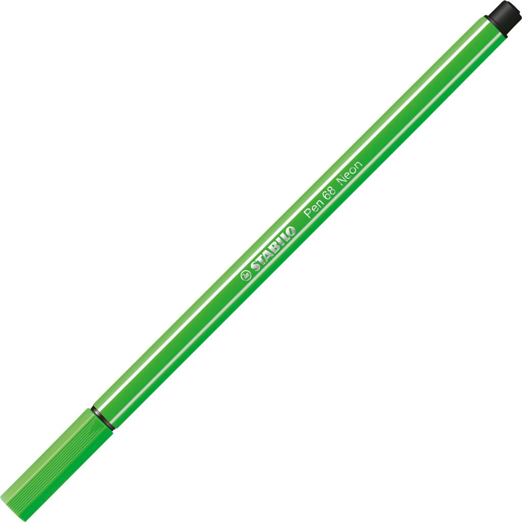 Premium-Filzstift - STABILO Pen 68 - Einzelstift - neongrün Produktbild 