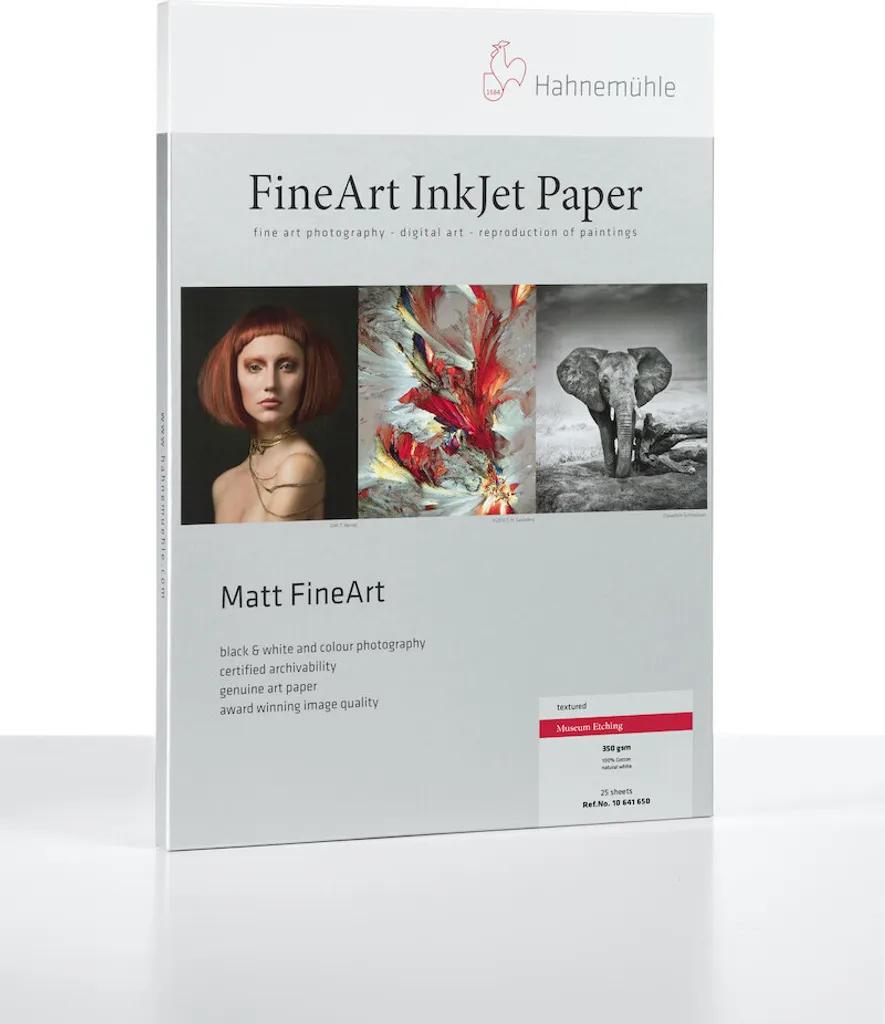 Papier Museum Etching 350g 100% Coton Hahnemühle A2 pour Artistes