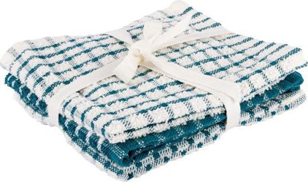 Los 3 Reinigungstücher 30 x 30 cm Grünfeder - Stoff - Cosy & Trendy