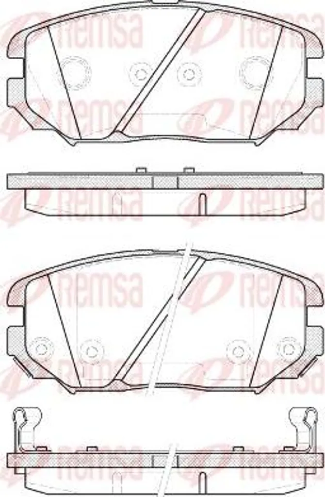 Plaquettes de frein sans sifflement pour Hyundai Tucson OE 581012EA30