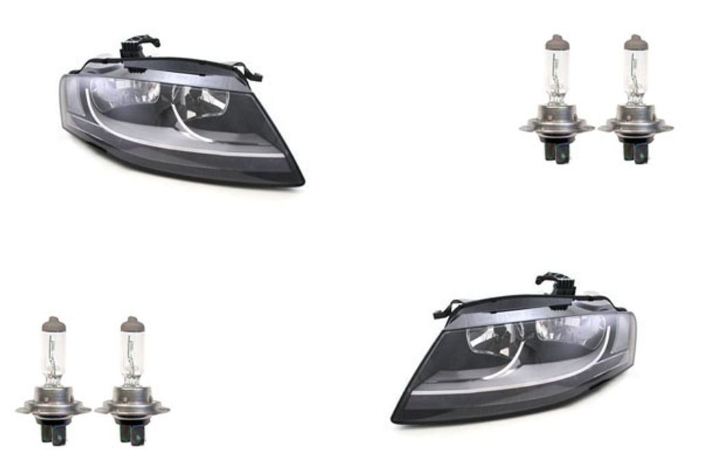 Johns, Scheinwerfer Halogen passend für Audi A4 8K 07-12 mit H7 H7 Set Links Rechts 8K0941029 8K0941003 8K0941029AF 8K0941030 8K0941004 8K0941030AF