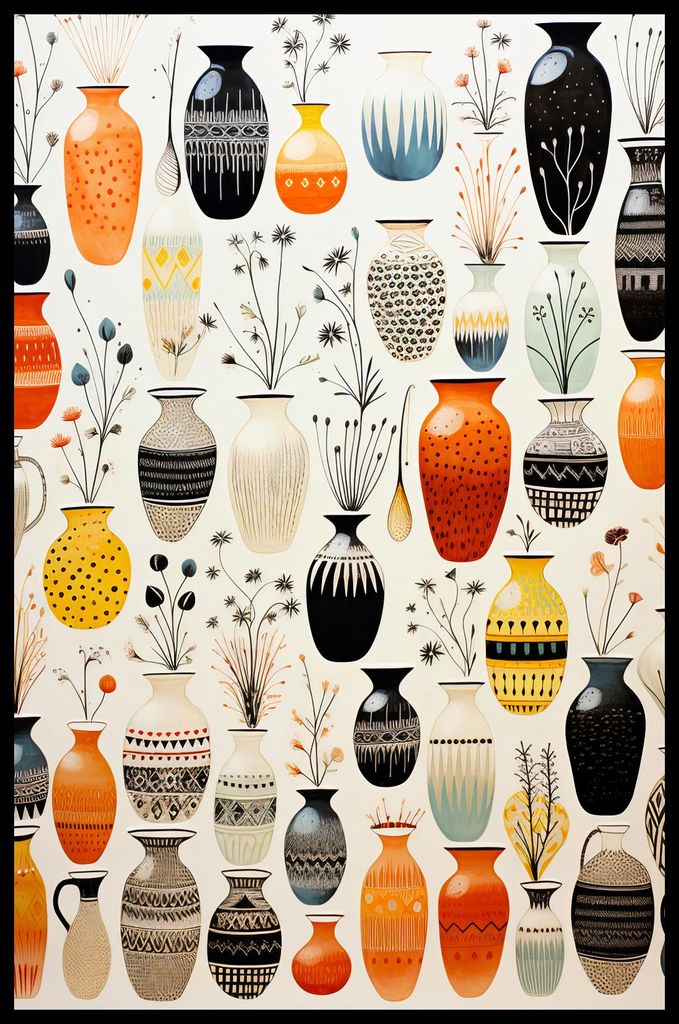 Poster 53x81cm Symphonie der Vasen