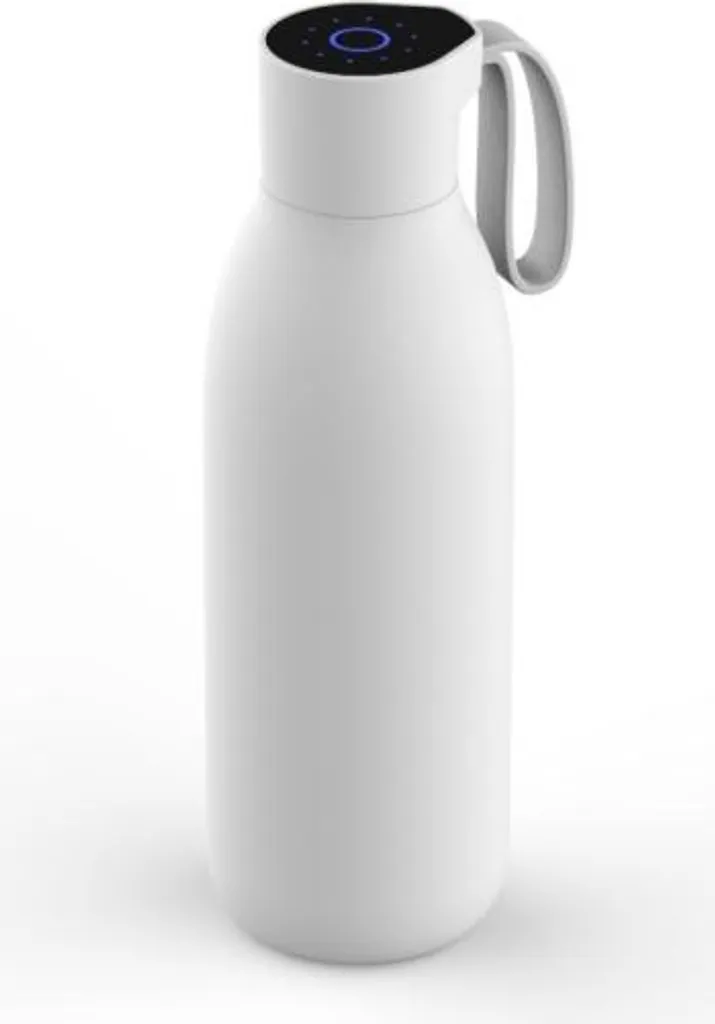 Bouteille d'eau UV autonettoyante 750ml Inox 304 Blanc Haute Qualité