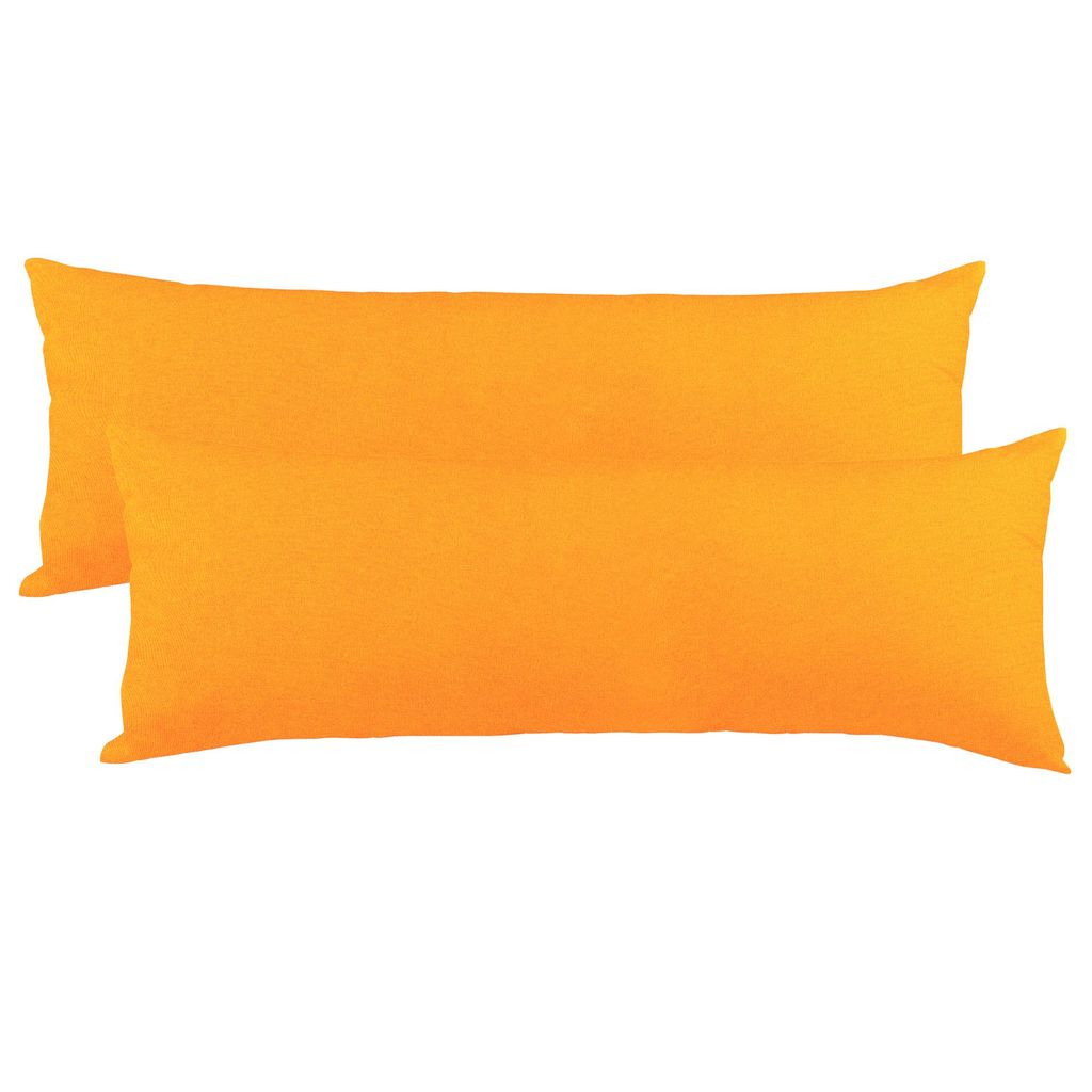 Jersey Bezug für Nackenkissen von fleuresse - orange