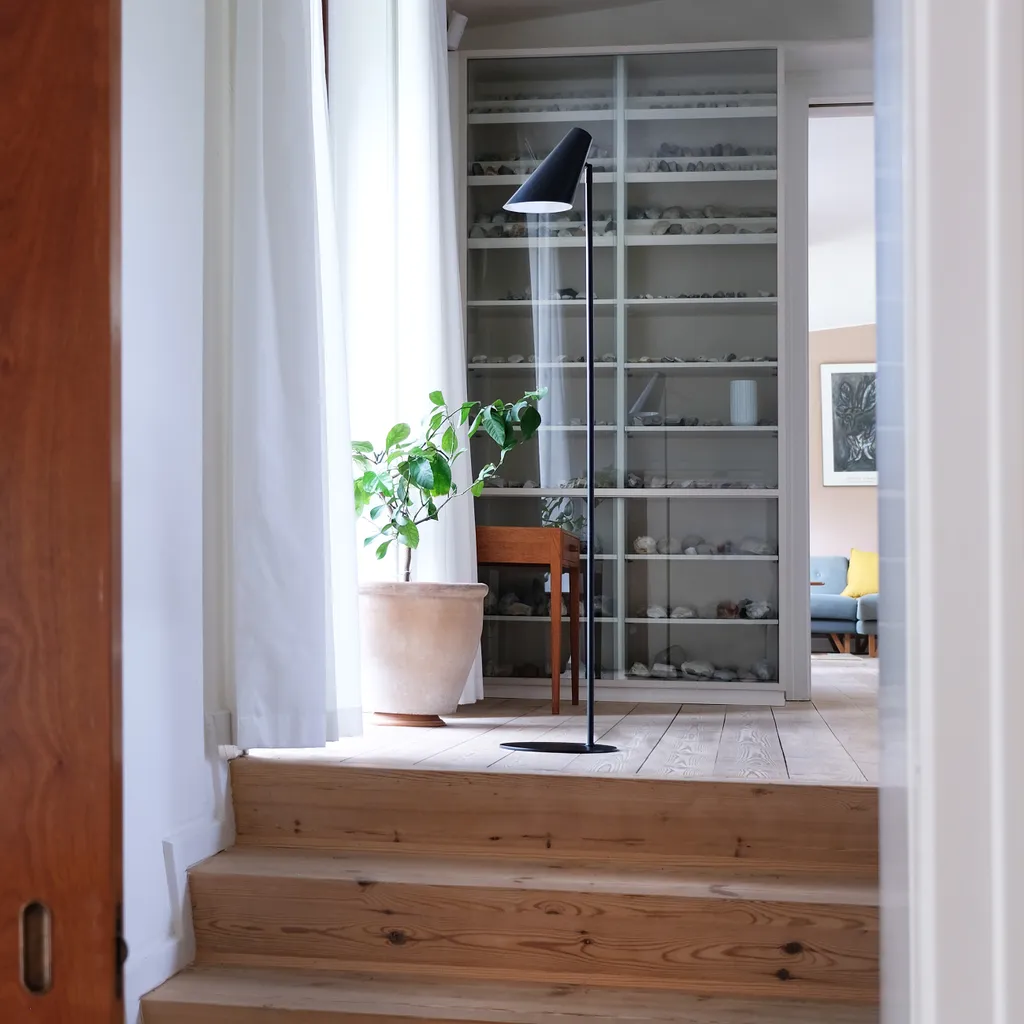 Éclairage intérieur Cale noir : lampadaire anti-éblouissement robuste