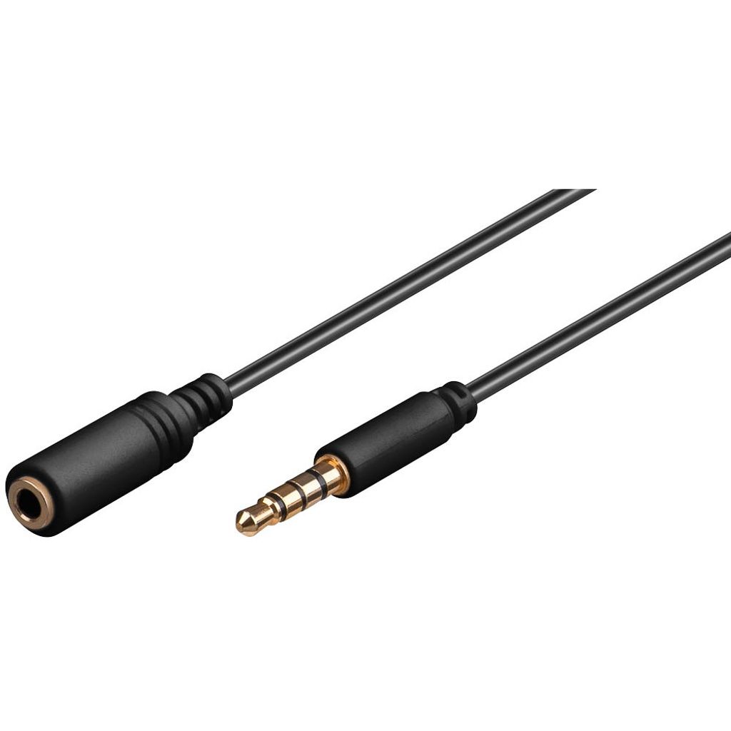 Goobay Câble audio 3,5 mm de 1 m Noir Image du produit 