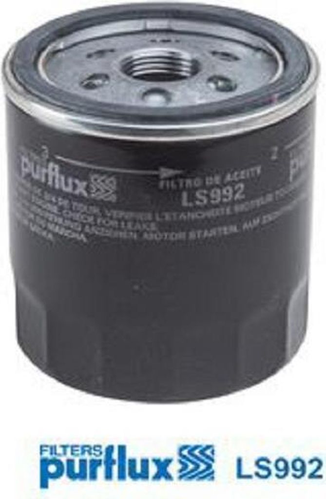 Ölfilter PURFLUX LS992 Anschraubfilter für VW Polo Schrägheck (6R1, 6C1) für AUDI A1 Sportback (8XA, 8XF) A1 Schrägheck (8X1, 8XK) für SKODA ...
