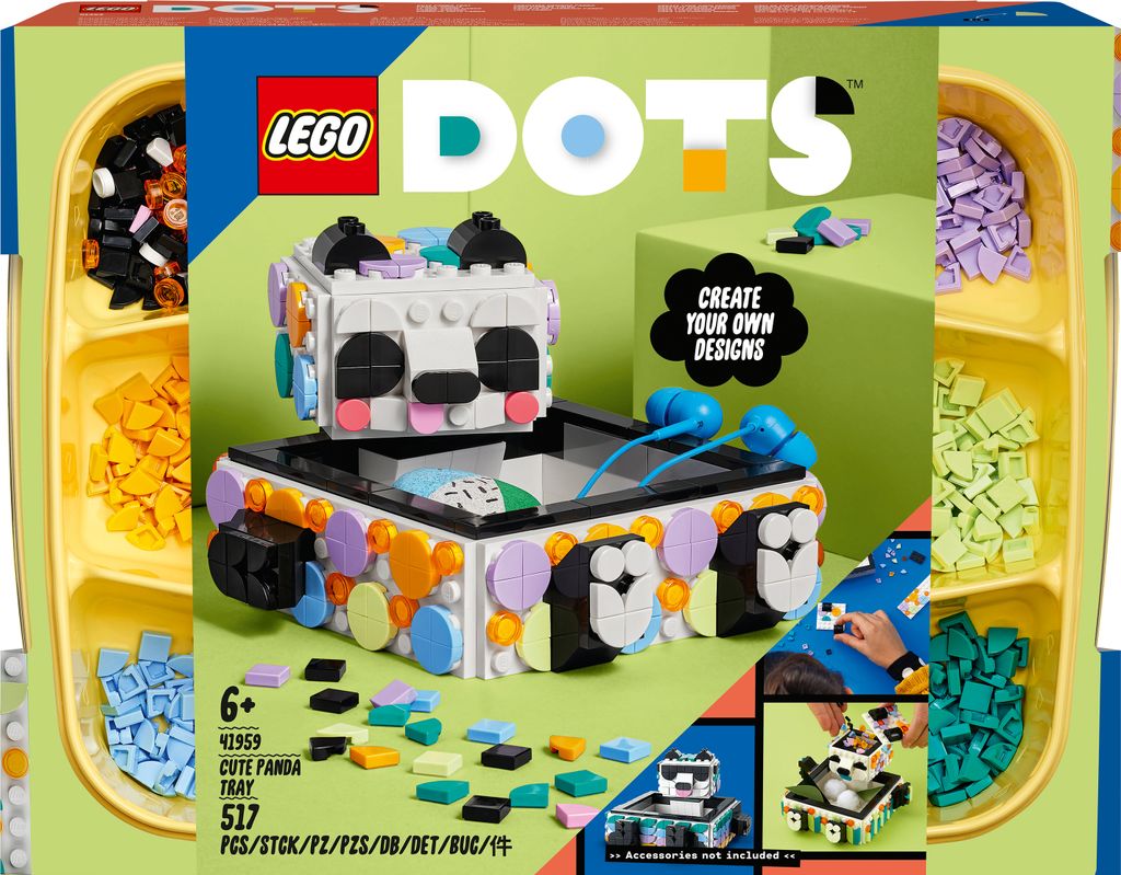 LEGO 41959 DOTS Panda Ablageschale, Bastelset für Produktbild 17