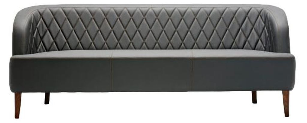 Sofa 3 Sitzer Leder Holz Modern Sofa Polster Couch Sofas Design Luxus