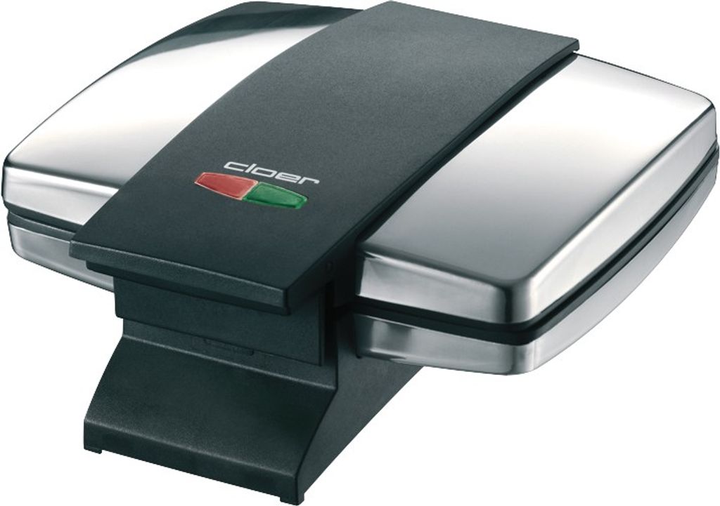 Cloer Sandwichmaker 6235, Schwarz, Silber, Edelstahl, 930 Produktbild 