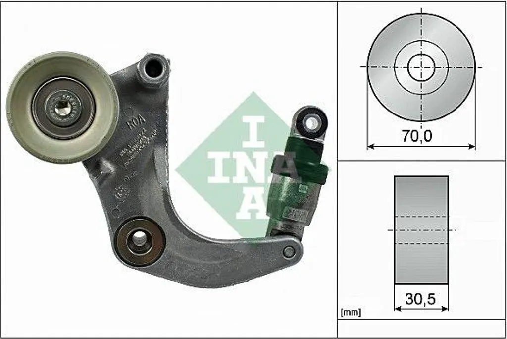 Tendeur automatique INA 534053410 haute performance OE 31170R0A015