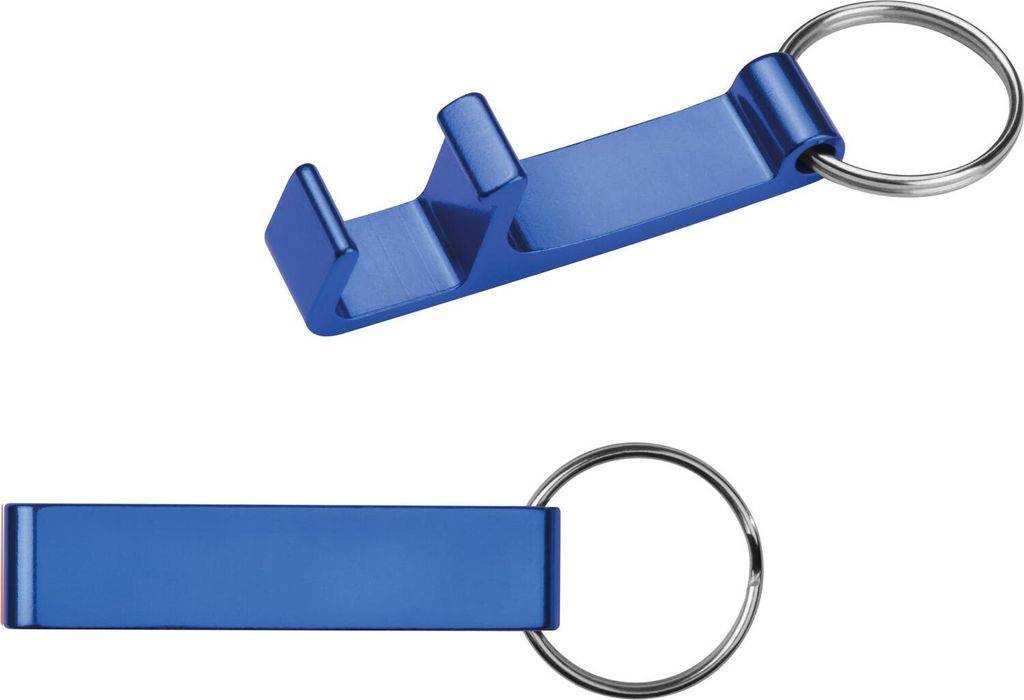 10x Schlüsselanhänger / mit Flaschenöffner / Farbe: blau Produktbild 