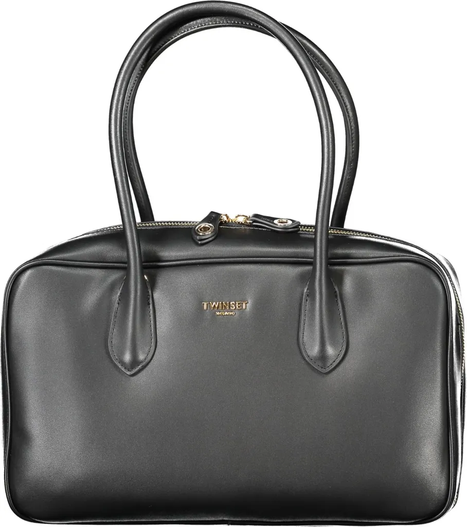 Sac à bandoulière noir multipoche en cuir souple pour femme