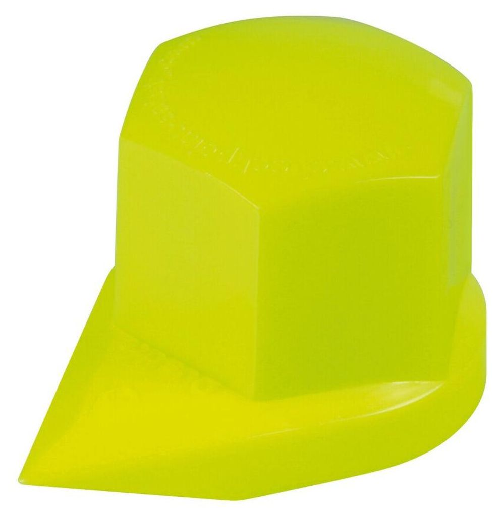Dustite , Radmutteranzeiger mit einer Staubschutzkappe, 20 Stk - 33 mm - Gelb fluo