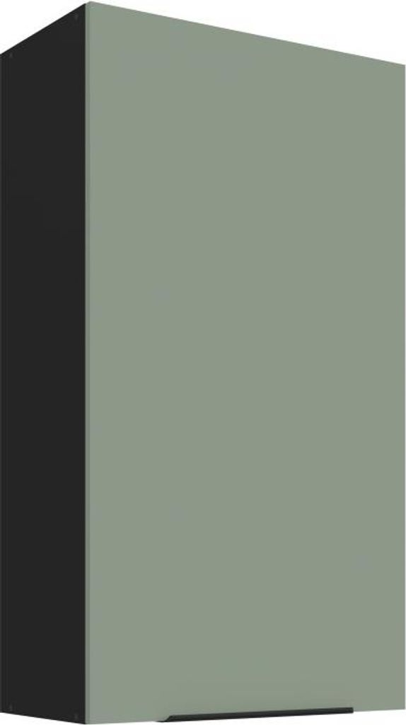 LUNARA Küchenoberschrank – Breite 60 cm, grün/schwarz