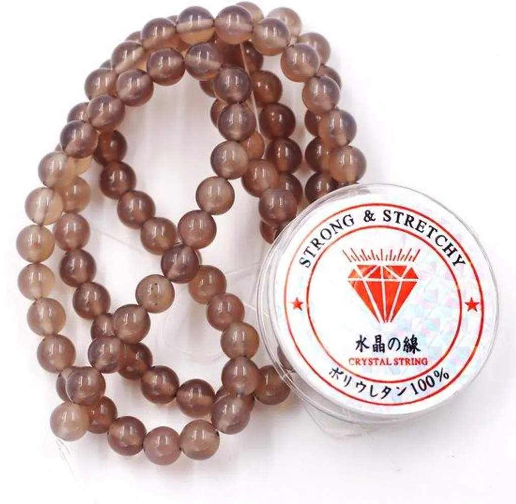 Perles naturelles en agate pour la création de bracelets et colliers