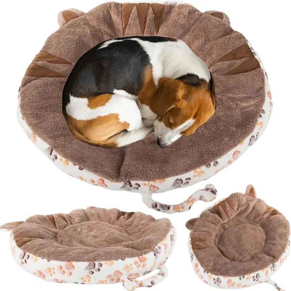 Verk 19378 Lettino per Cani e Gatti 60cm Marrone - Cuccia Morbida Pet