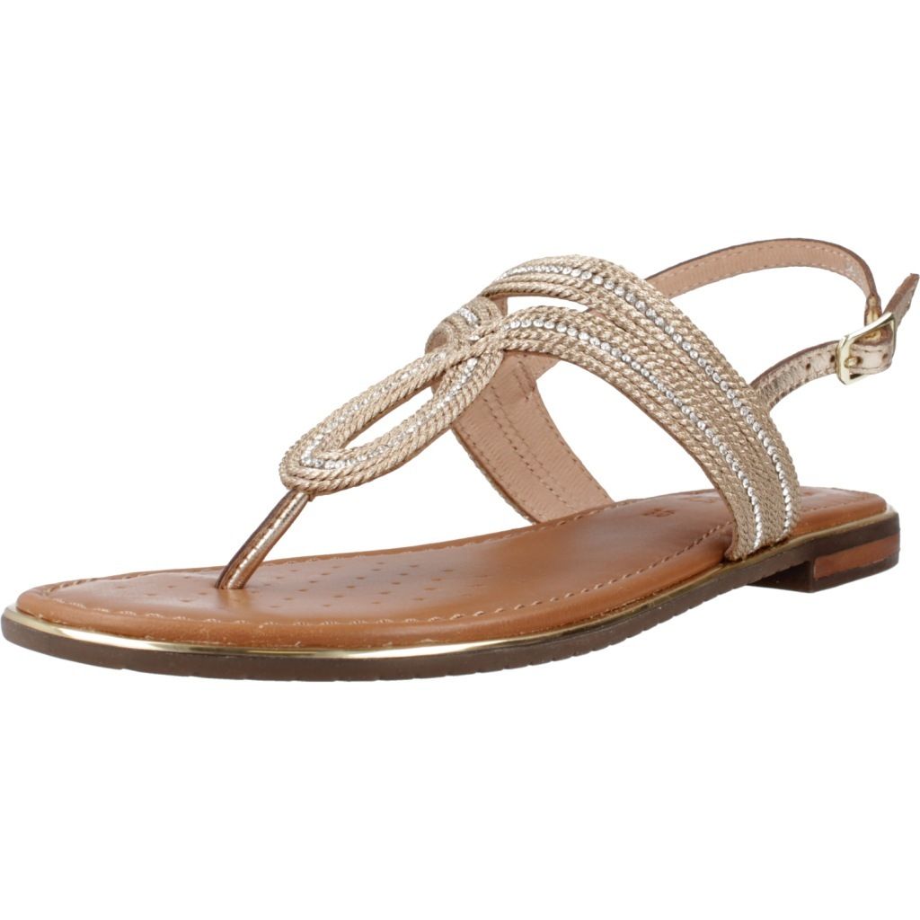 GEOX Sandalette SOZY PLUS, Glattleder, Gold, Damen
