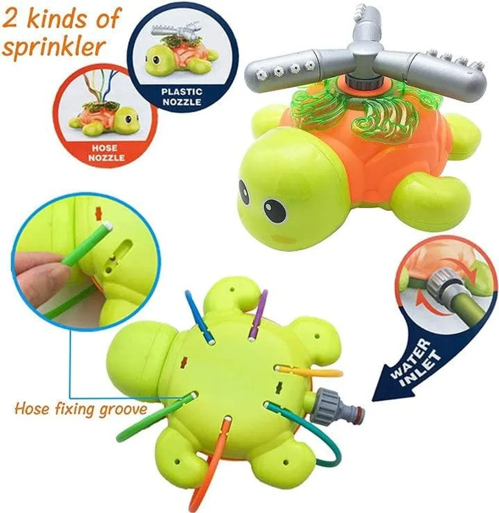 Arroseur de jardin rotatif automatique avec buse réglable multi-usage - 12