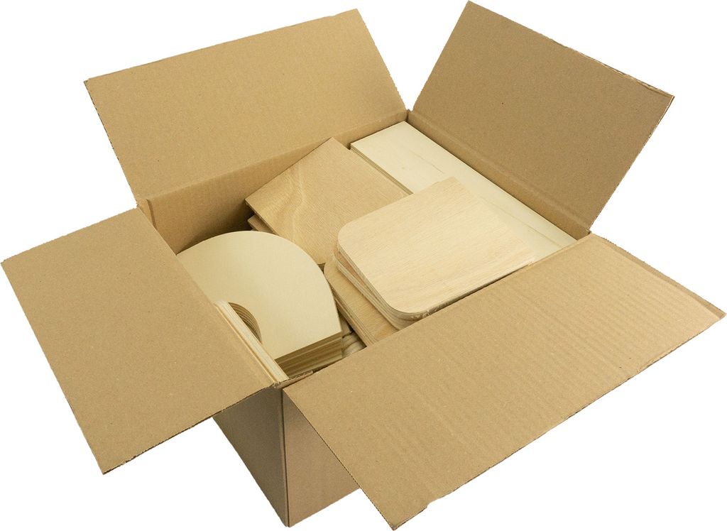 4 KG Holzreste & eckige Holzscheiben, Ceiba-Twin Produktbild 