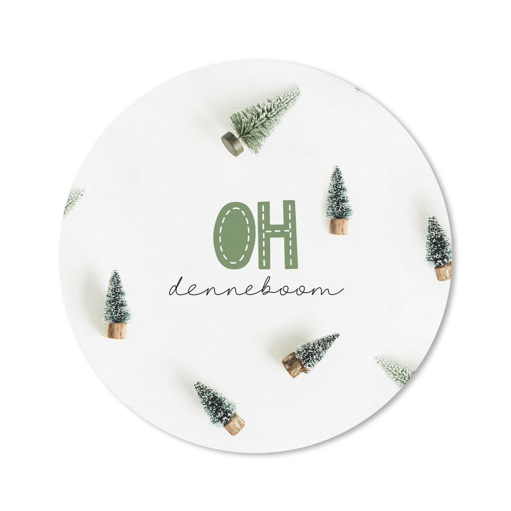 MuchoWow Mauspad Mousepad Winter - Weihnachten - Tannenbaum 30x30 cm - Mousepads - Maus Mat - Pad - Mausunterlage - Tischunterlage - Schreibtisch...