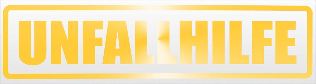 Kiwistar Unfallhilfe Magnetschild Schild magnetisch - 45cm Gelb - reflektierend - Magnetfolie für Auto PKW Kfz