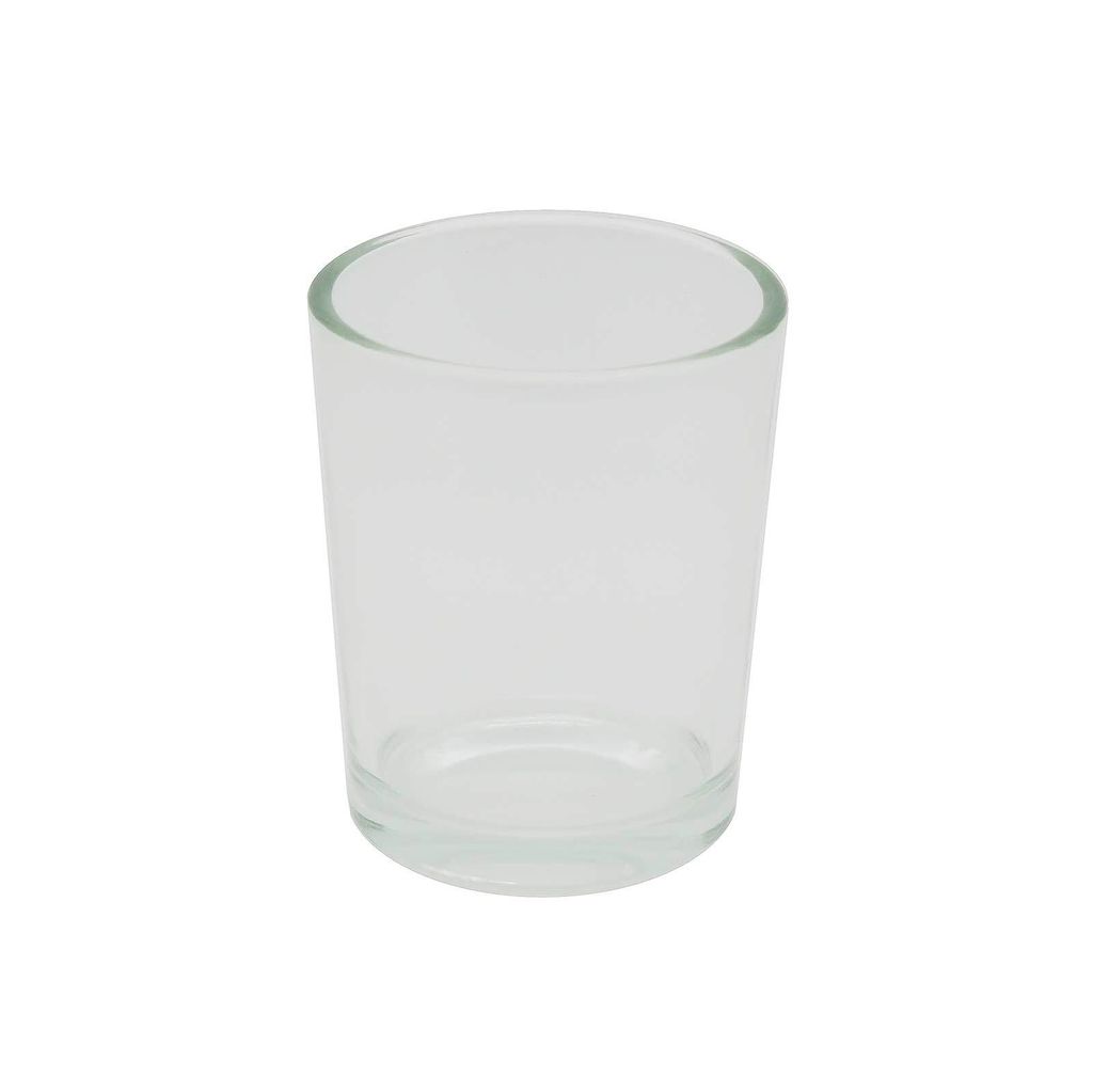 12 Teelichthalter aus Glas zum selbst gestalten Teelichtgläser Kerzenständer Rohling Variantenwahl, Größe:D 45 mm | H 65 mm, Farbe:transparent