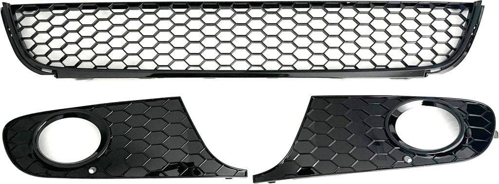 Stoßstange Waben Gitter Set Links + Rechts + Mitte für VW Golf 6 ab 2009-
