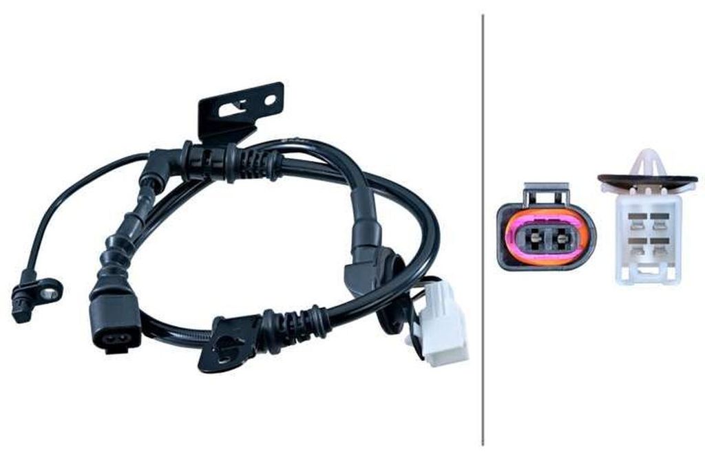 Sensor Raddrehzahl 2-polig Hallsensor 840 mm Kabel HELLA für u.a. MAZDA CX-5