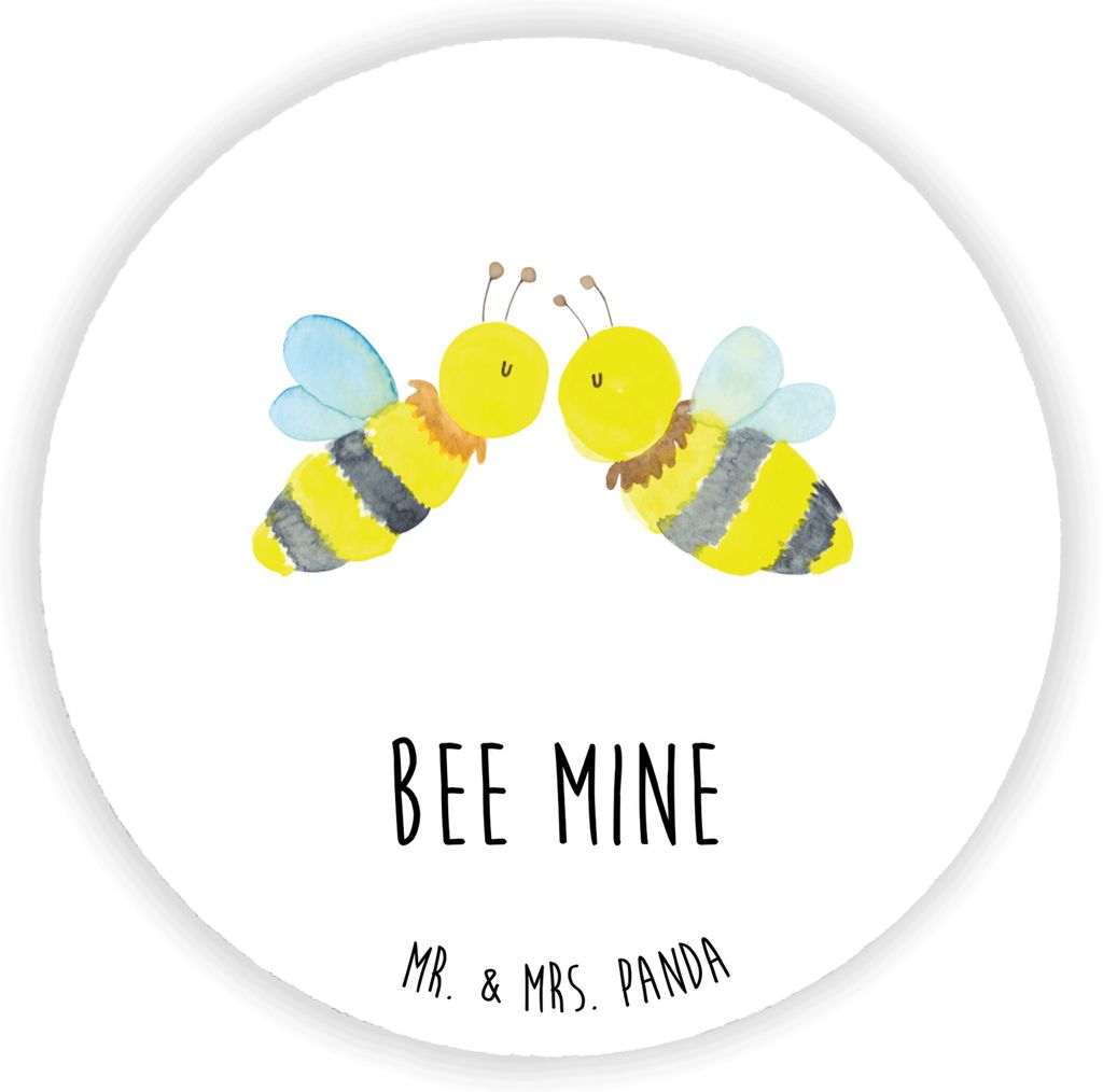 Mr. & Mrs. Panda Kühlschrankmagnet Biene Liebe - Weiß - Geschenk, magnet für fotos, whiteboardmagnet, pinnwand, kühlschrank