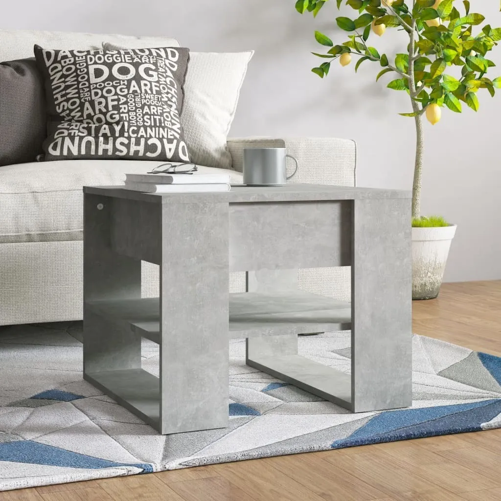 Maison Exclusive Tavolino Grigio Cemento 55x55x45 cm | Design Industriale